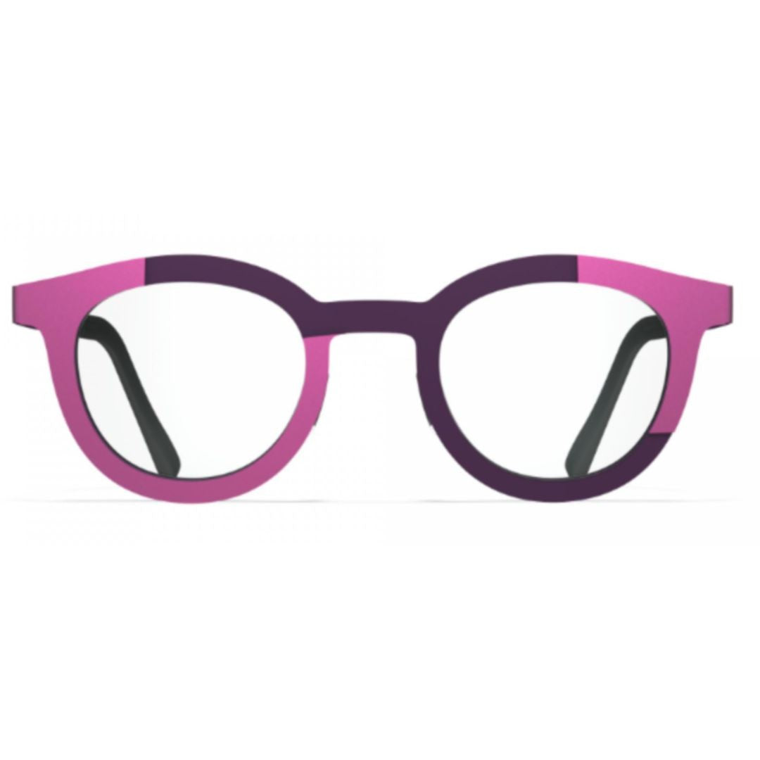 Blackfin Bf1055 Palau Bold Round Frame Eyeglasses With Color Block Design