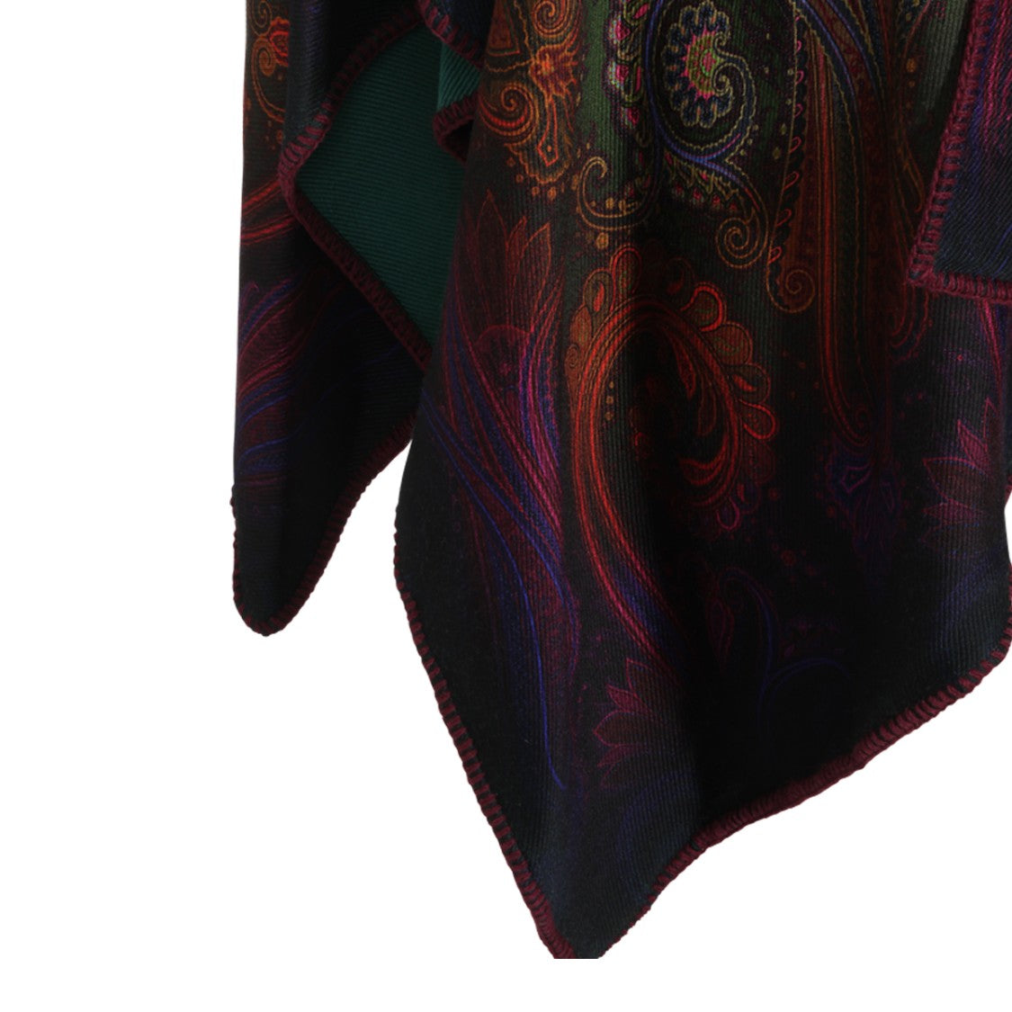 Etro Asymmetrical Paisley Contrasting Stitch Jacket