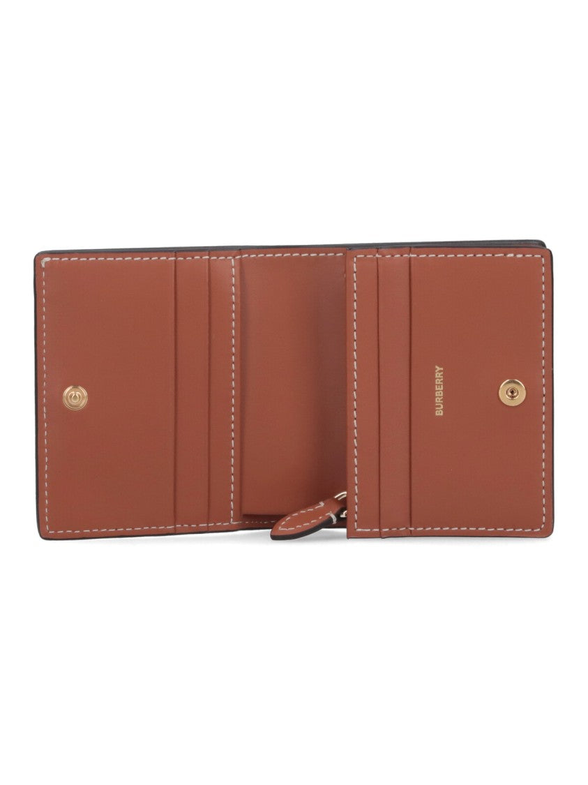 Burberry Structured Check Pattern Wallet