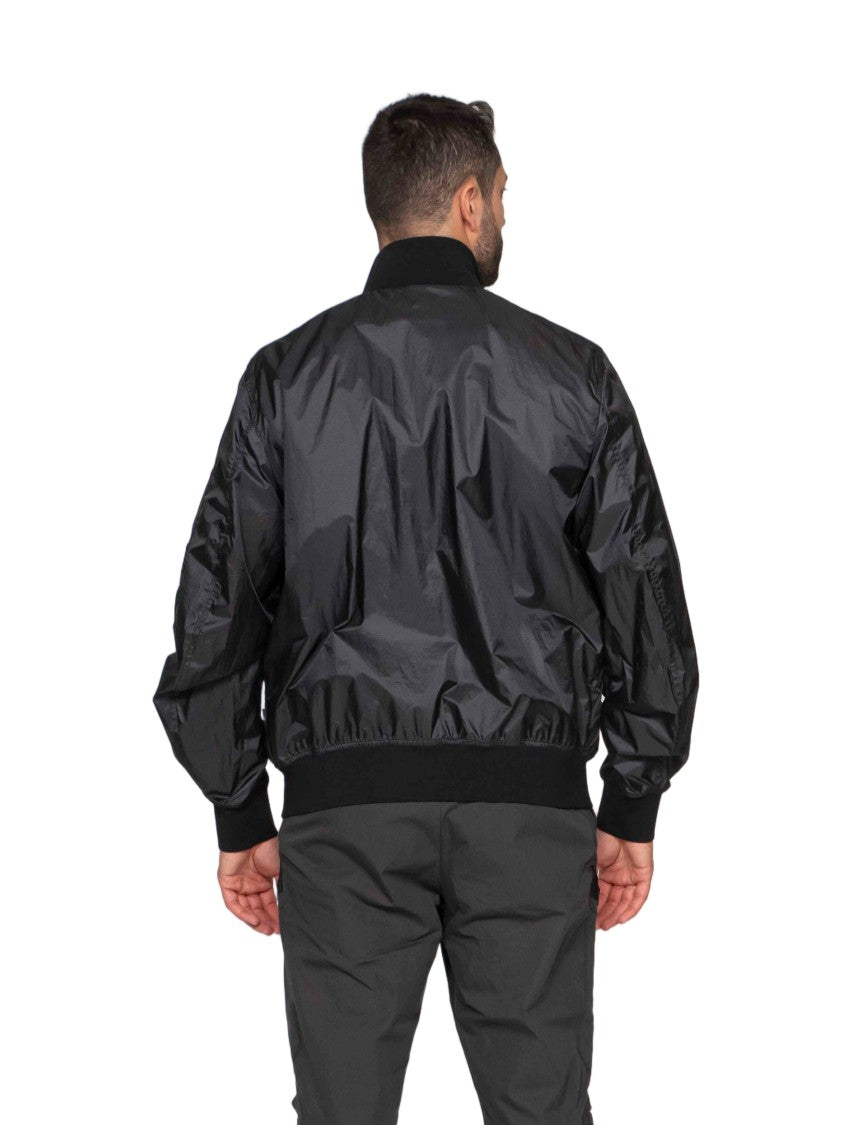 Pjs Parajumpers Crofton Black Stand-Up Collar Bomber Jacket