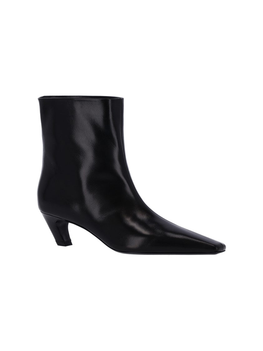 Khaite Black Arizona Pointed Leather Boots