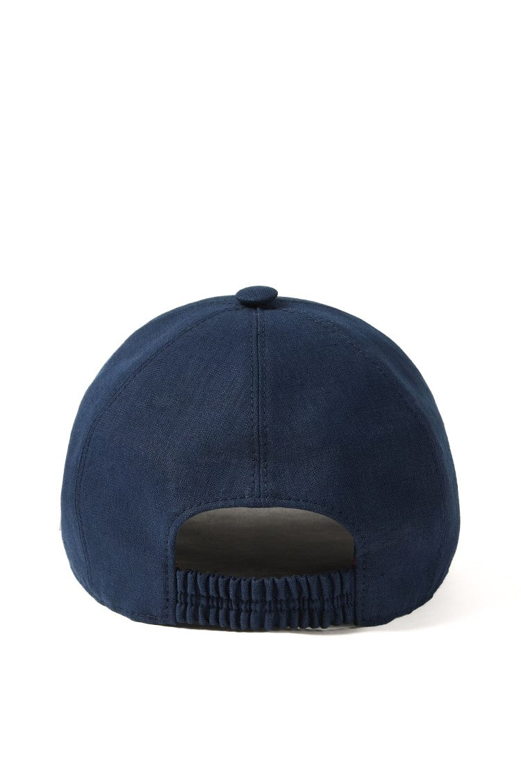 Zegna Ivory Oasi Lino Baseball Hat