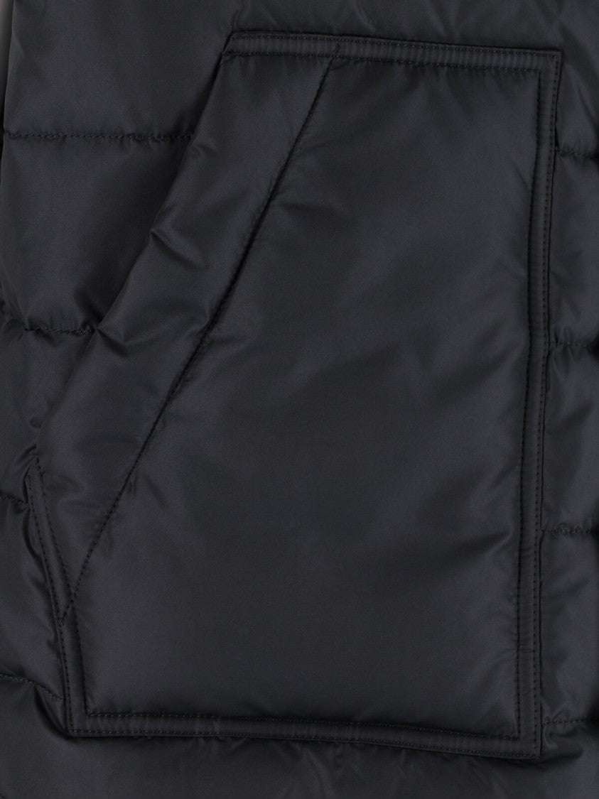 Dolce & Gabbana Padded Quilted Vest With Signature Logo Patch