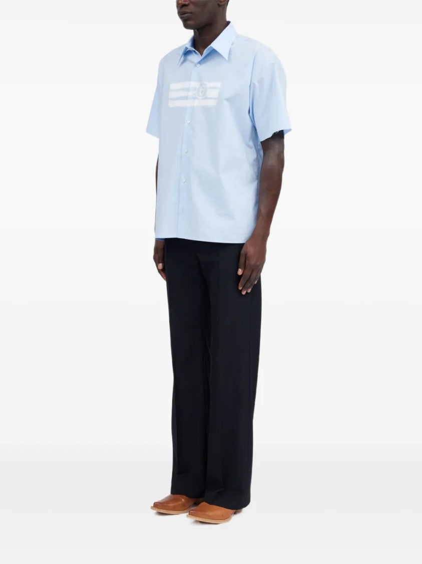 Mm6 By Maison Margiela Numbers-Motif Shirt