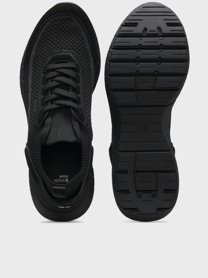 Hugo Boss Black Knitted Upper Streamlined Sneakers