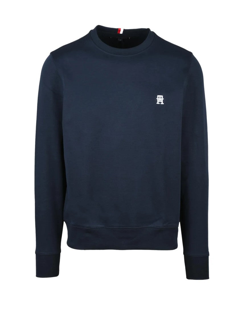 Tommy Hilfiger Blue Crewneck Cotton Jumper