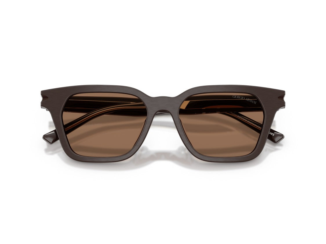 Giorgio Armani 0Ar8251u Glossy Acetate Oversized Square Sunglasses