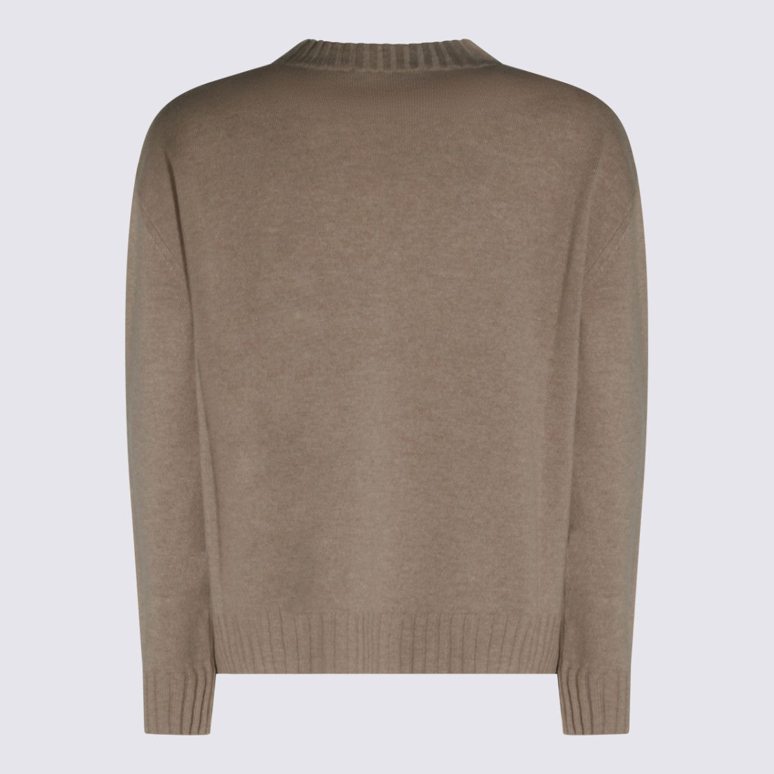 Fabiana Filippi Knit Sweater With Classic Crew Neckline And Ribbed Detailing