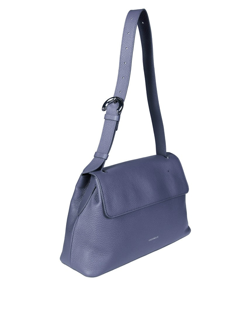 Coccinelle Fern Pebbled Rectangular Shoulder Bag