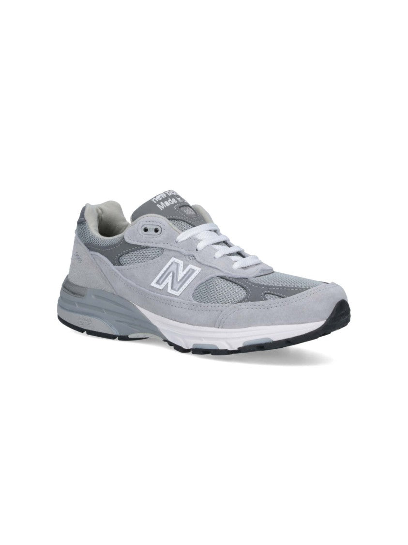 New Balance Grey 993 Suede Mesh Sneakers