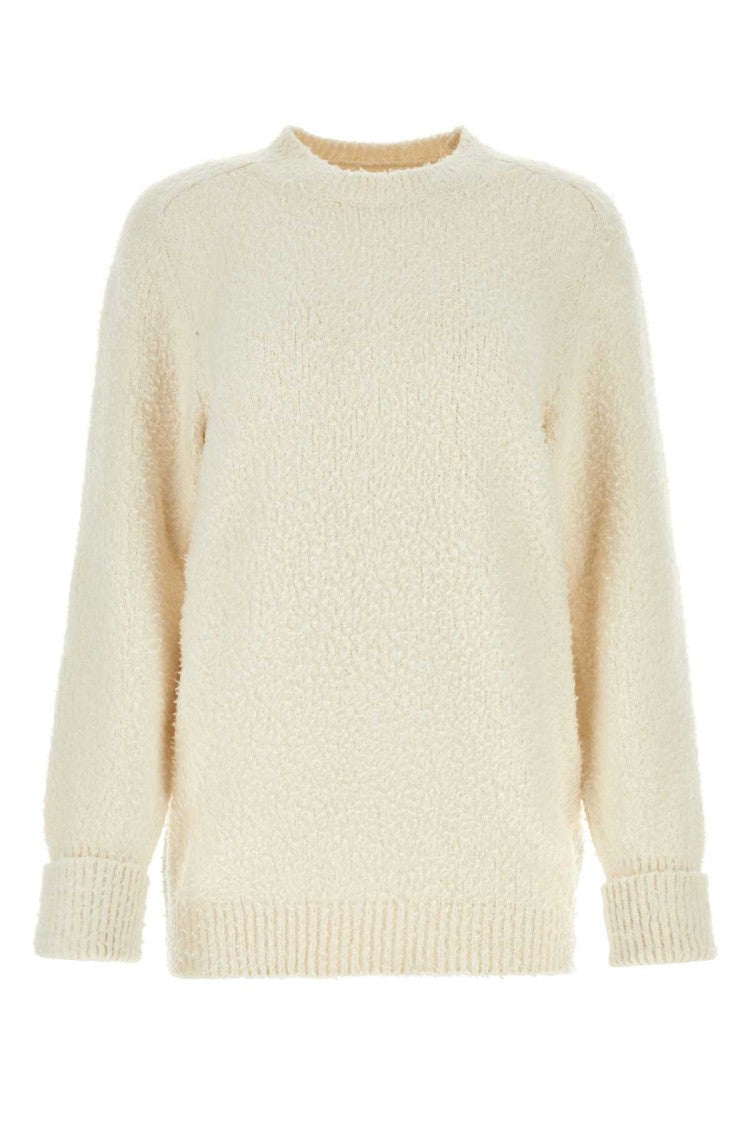 Maison Margiela Ivory Cotton Blend Sweater