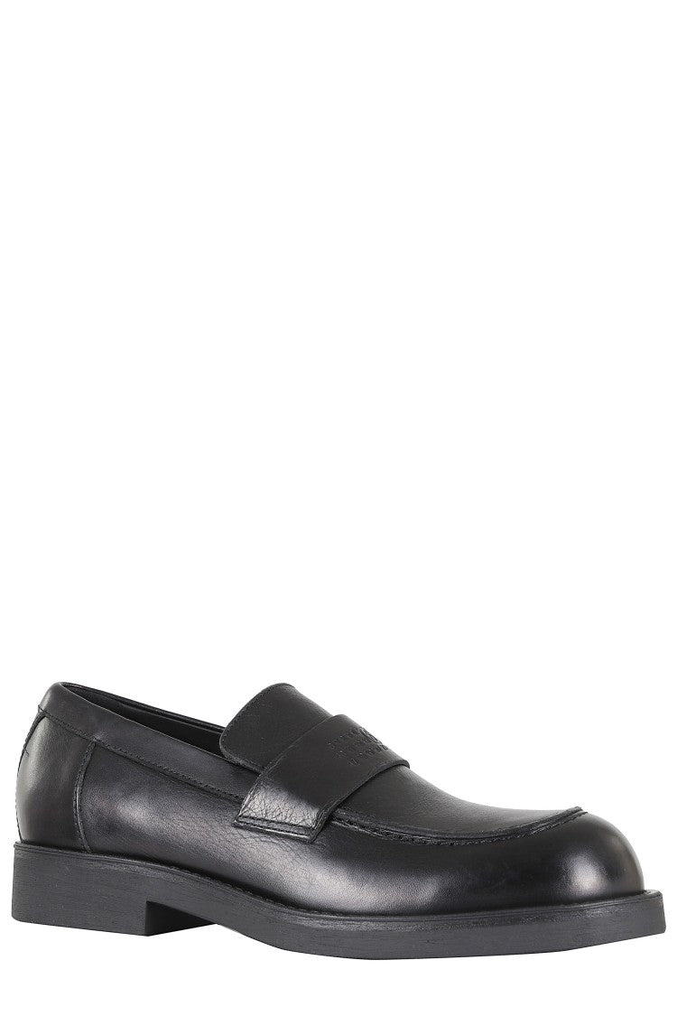 Mm6 By Maison Margiela X Salomon Black Heeled Leather Loafers
