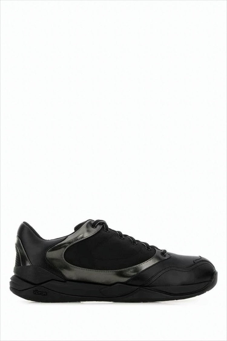 Our Legacy Streamlined Black Sneakers With Panel Detailing