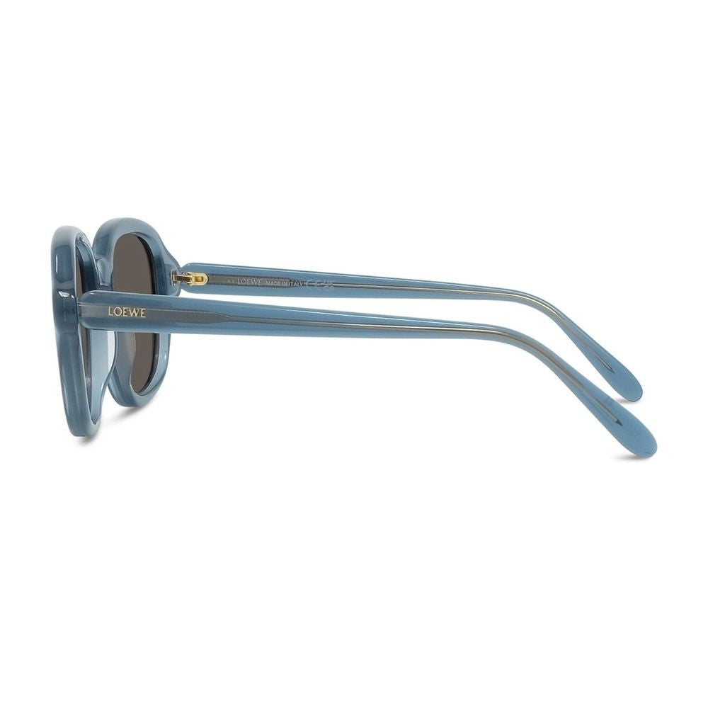 Loewe Slim Square Frame Sunglasses With Glossy Finish