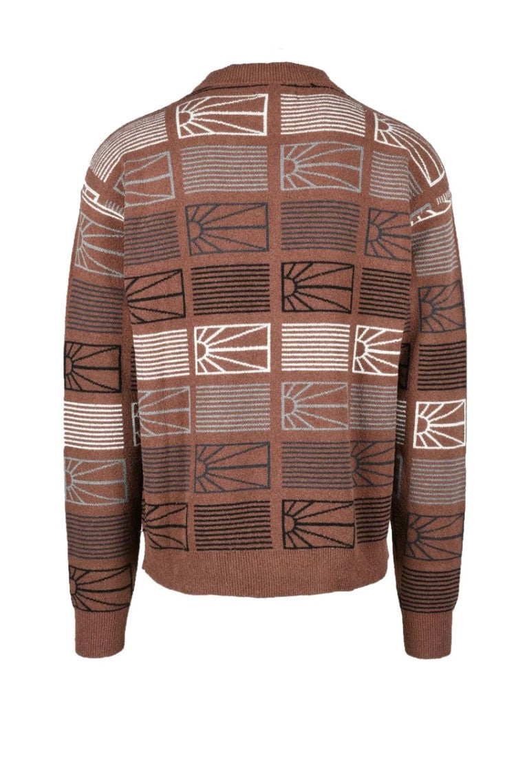 Paccbet Brown Wool Mohair Blend Sweater