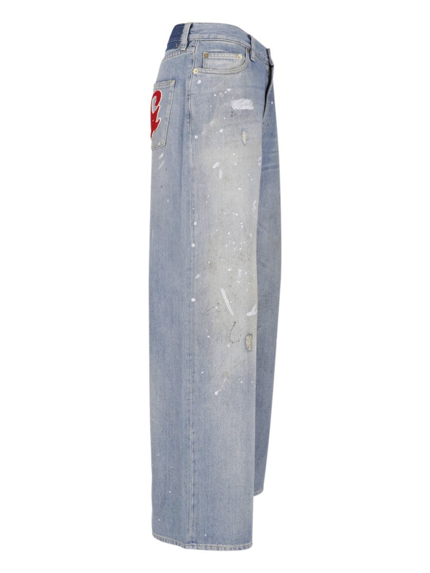Golden Goose Light Blue Straight-Leg Five-Pocket Jeans