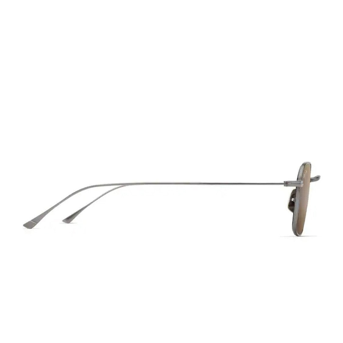 Maui Jim Matte Dark Ruthenium Hcl Bronze Mekala Titanium Square Sunglasses