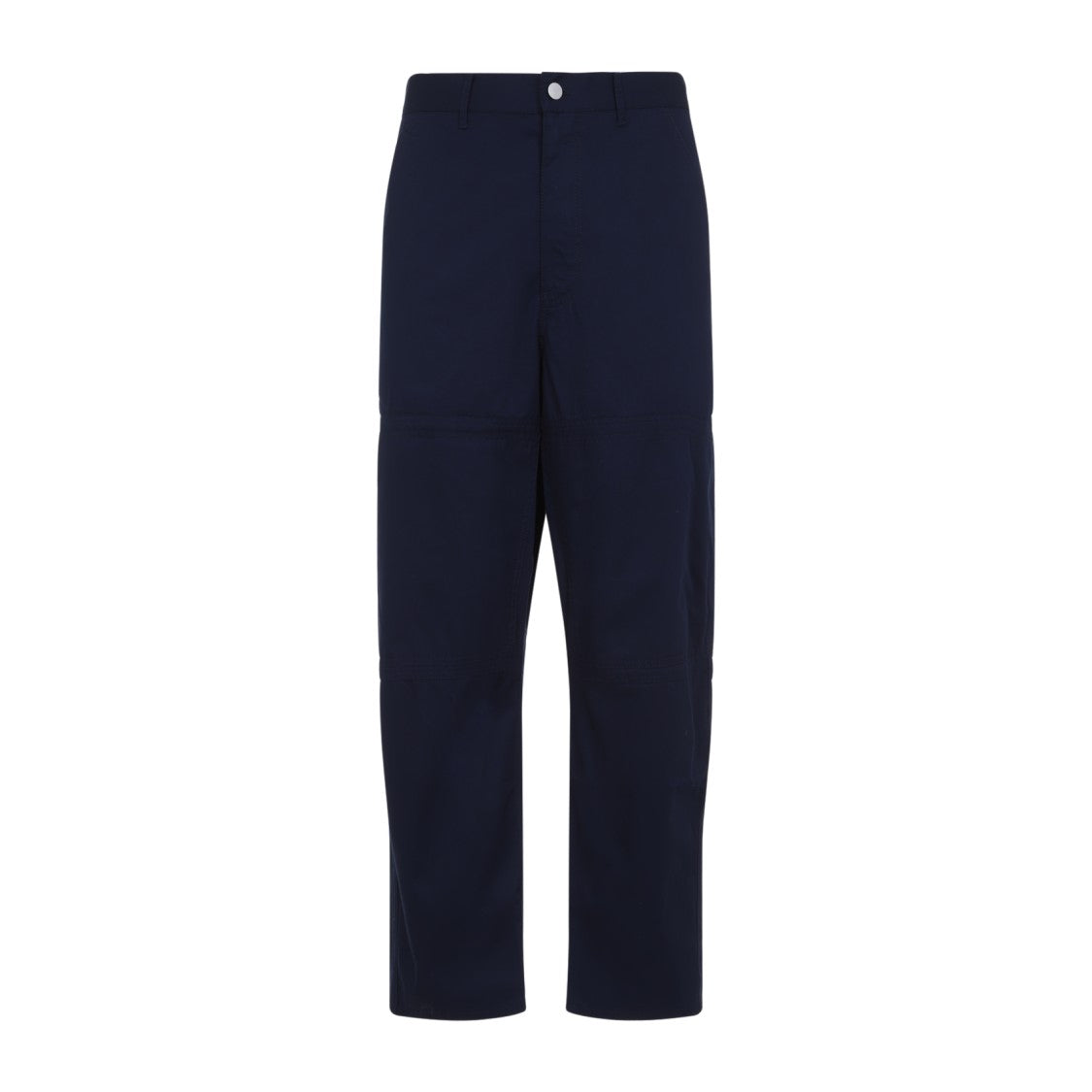 Mordecai Straight-Cut Blue Trousers With Contrasting Stripes