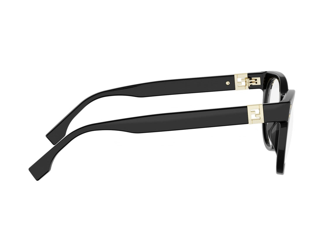 Fendi Fe50157i Black Rounded Eyeglasses