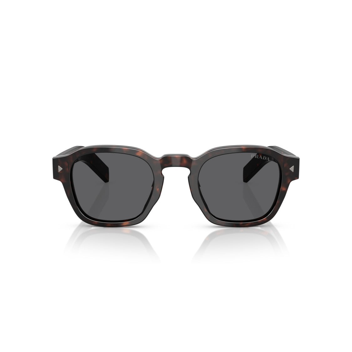 Prada 0Pr A16s Tortoiseshell Geometric Sunglasses With Thick Temples
