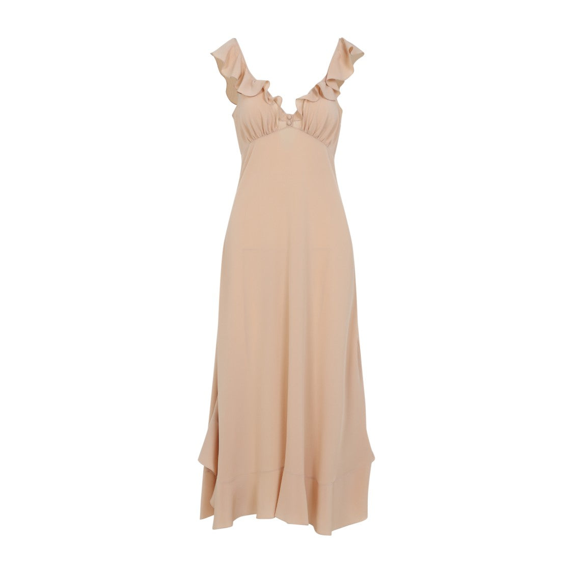 Chloé Beige Silk Long Dress