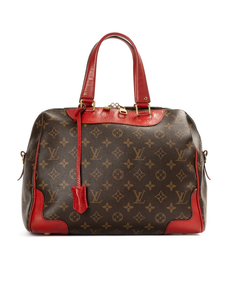 Louis Vuitton Red Monogram Retiro Mm Canvas Tote Bag