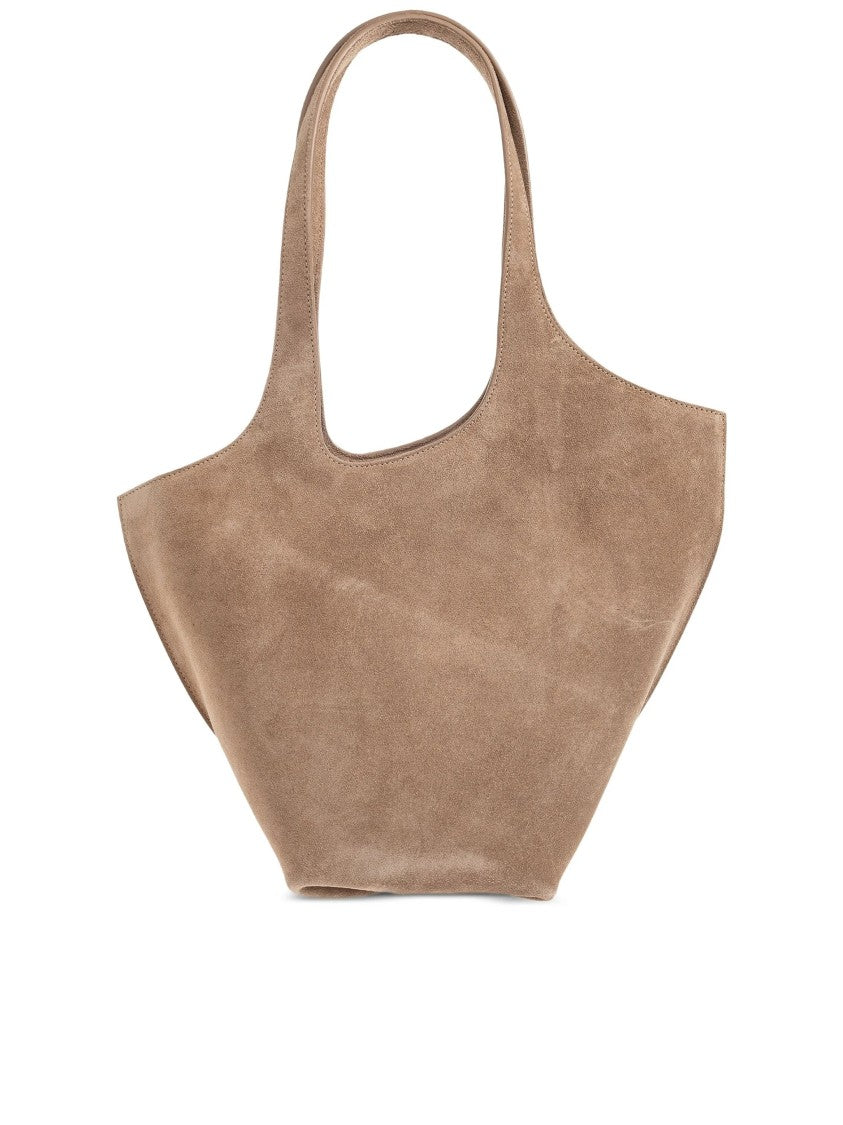 The Attico Suede La Scoop Medium Silhouette Tote Bag