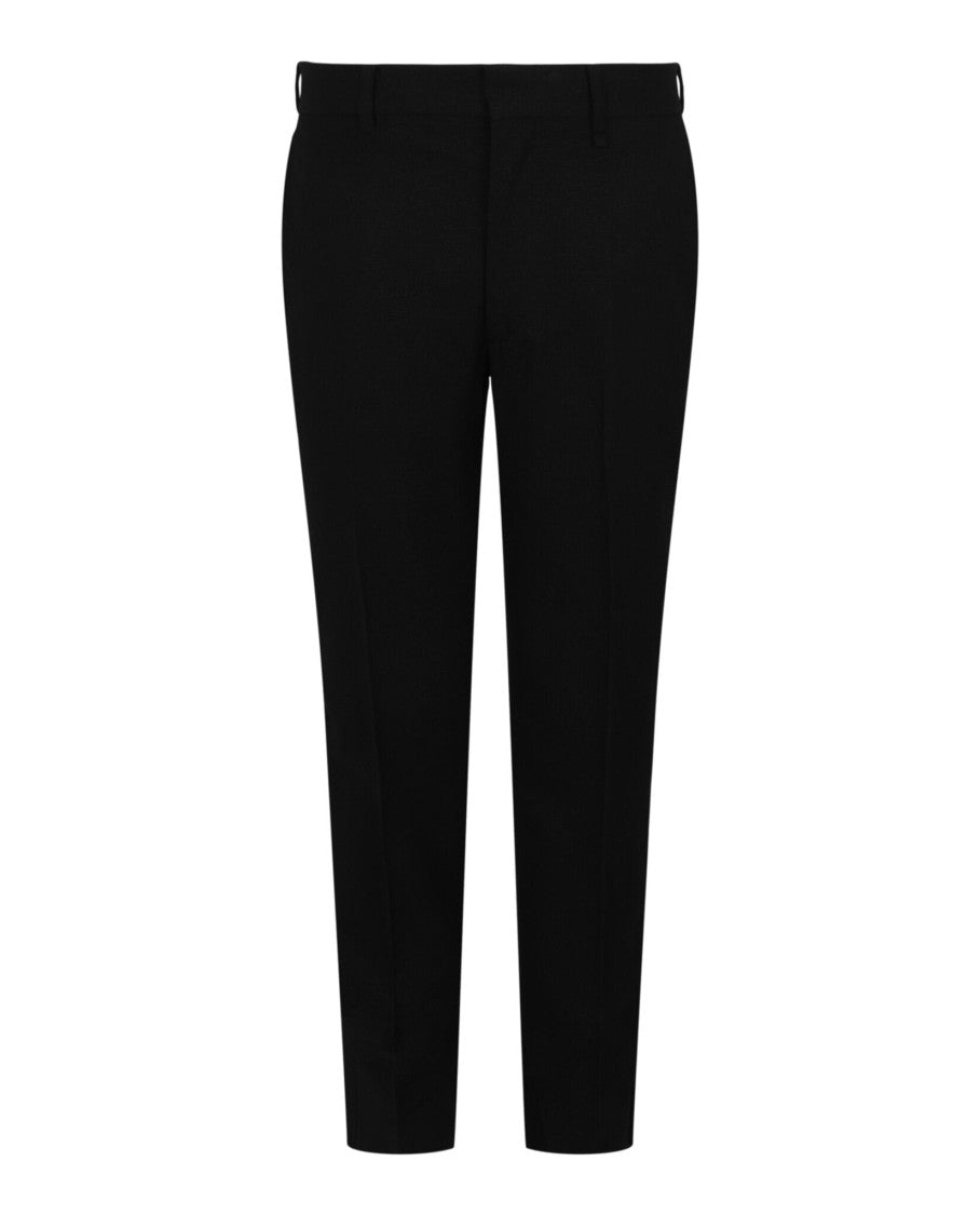Givenchy Slim-Fit Tailored Trousers With Embroidered Logo And Woven Lamé