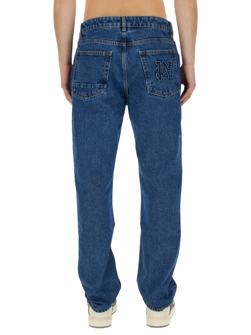 Palm Angels Straight Leg Jeans