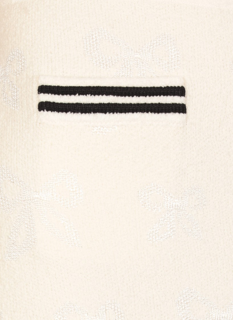 Self-Portrait Ivory Cotton Mini Skirt