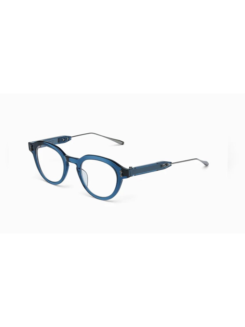 Akoni Blue Wise Three Translucent Oval Eyeglasses