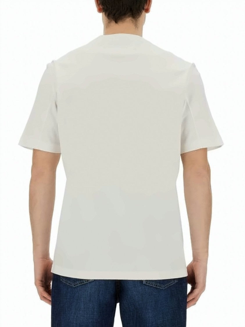 Brunello Cucinelli Cotton Jersey Crew Neck T-Shirt With Subtle Embroidery