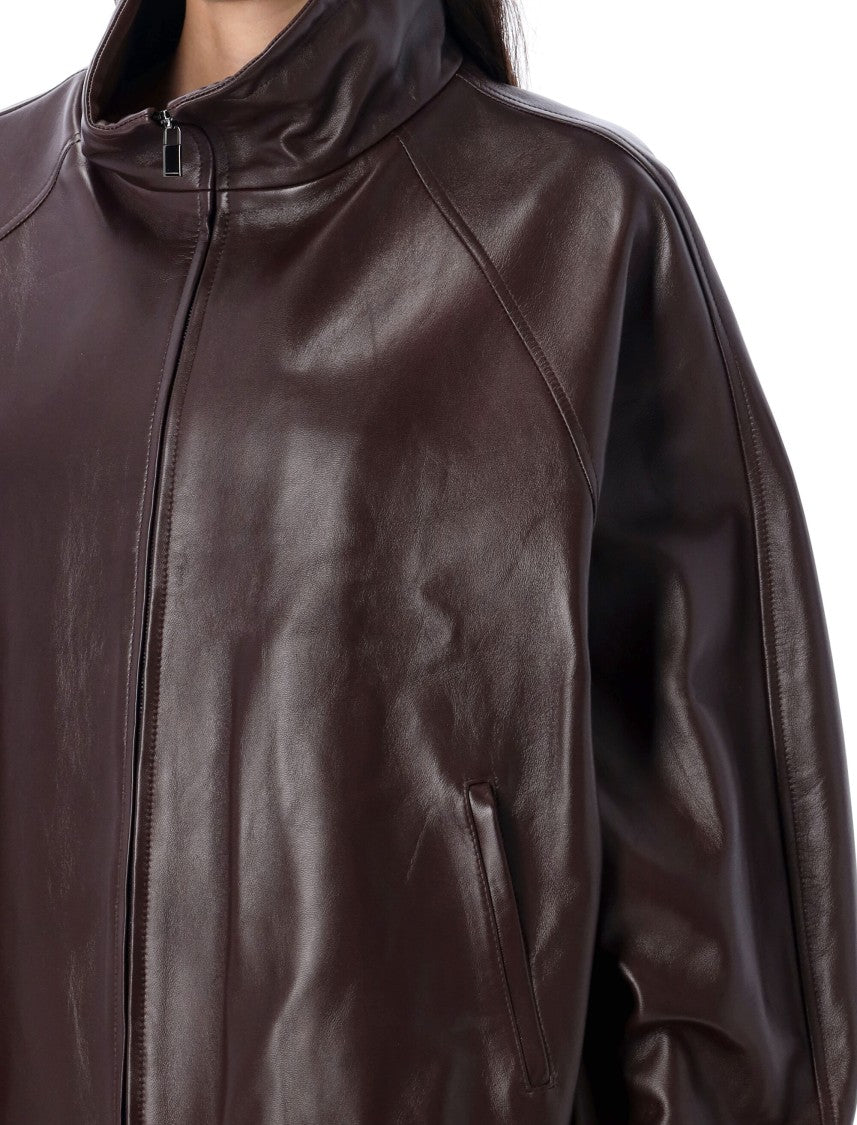 Magda Butrym Leather Caban Jacket