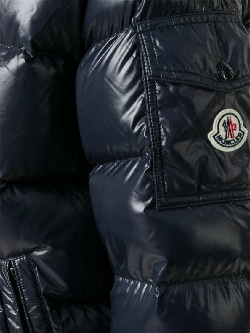 Moncler Padded Down Jacket With Logo Patch