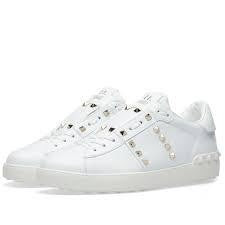 Valentino Garavani Low-Top Sneakers With Silver-Tone Pyramid Studs