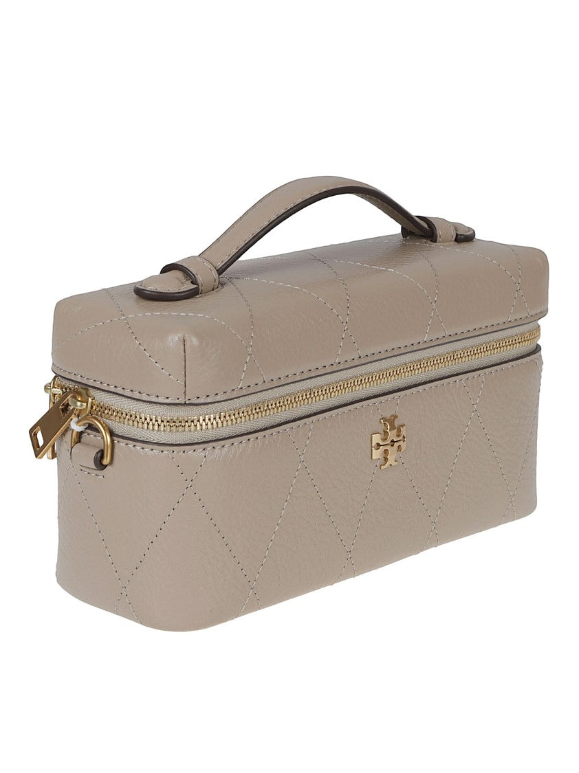 Tory Burch Leather Quilted Charlie Convertible Handbag