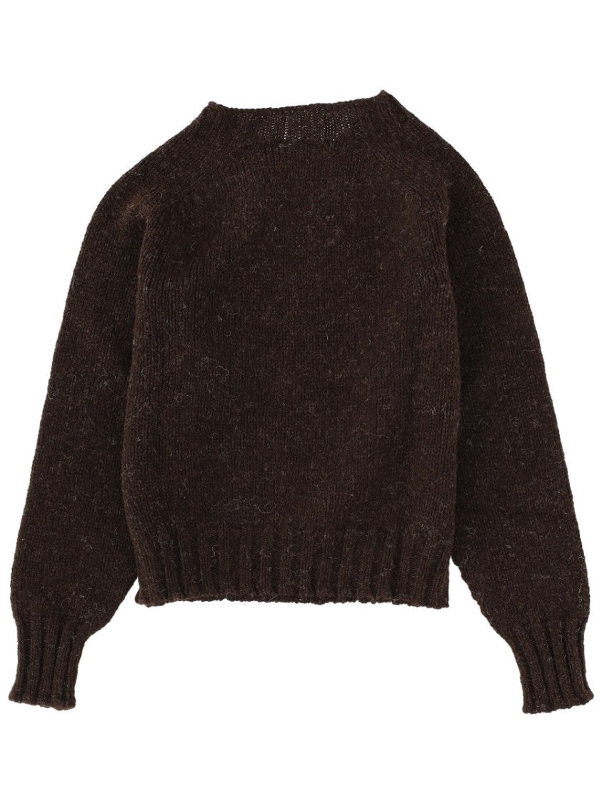 Margaret Howell Brown Relaxed Wool Sweater