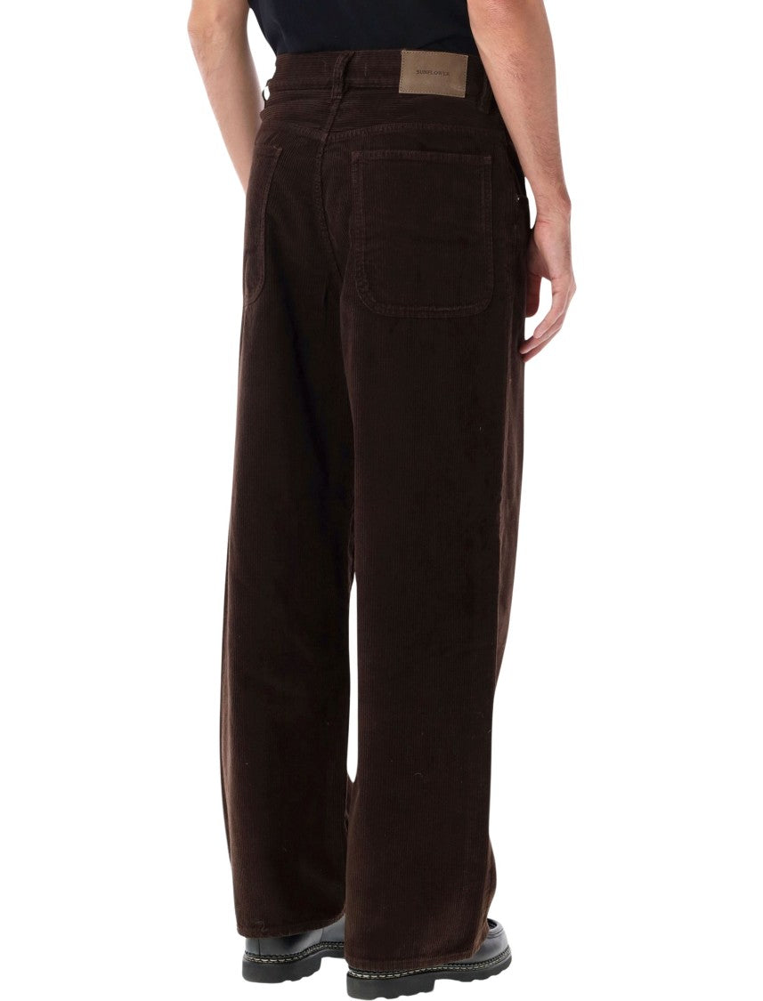 Sunflower Superwide Cotton Corduroy Five-Pocket Wide-Leg Pants