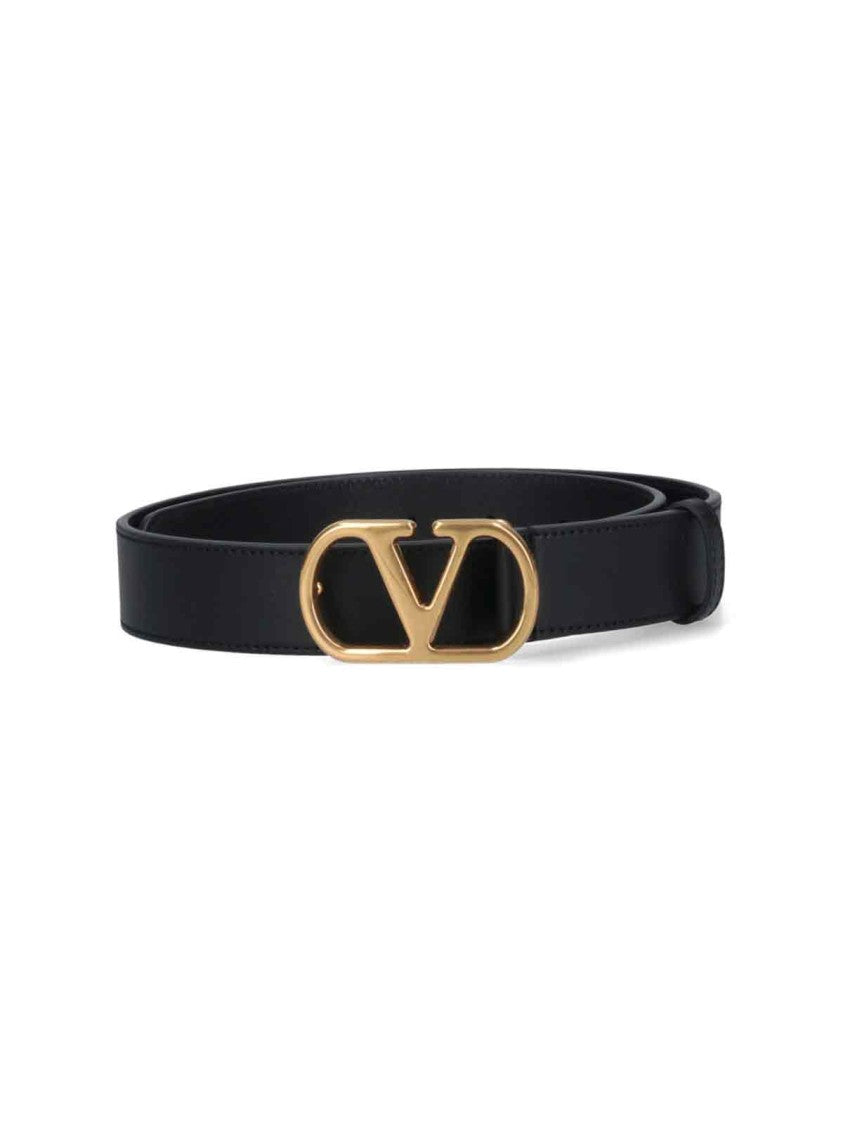 Valentino Garavani Vlogo Signature Belt – Black