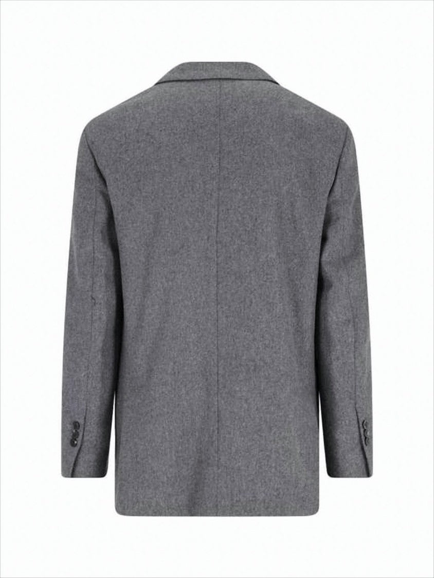Ami Paris Tailored Wool Blazer With Notch Lapel