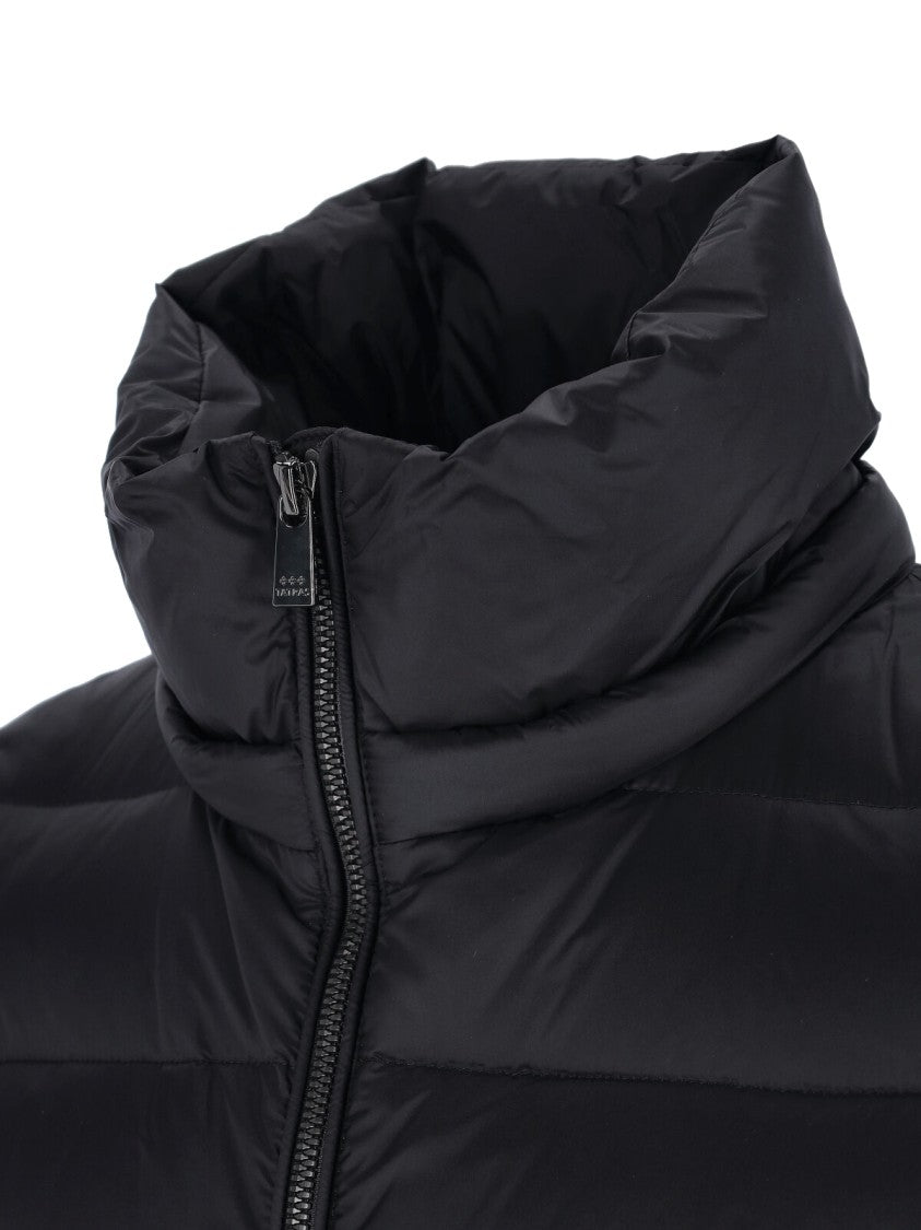 Tatras Black Fabric "Heliconia" Long Down Jacket