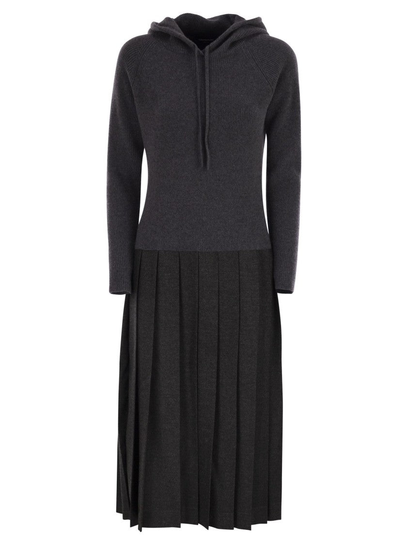 Fabiana Filippi Wool Blend Hooded Dress
