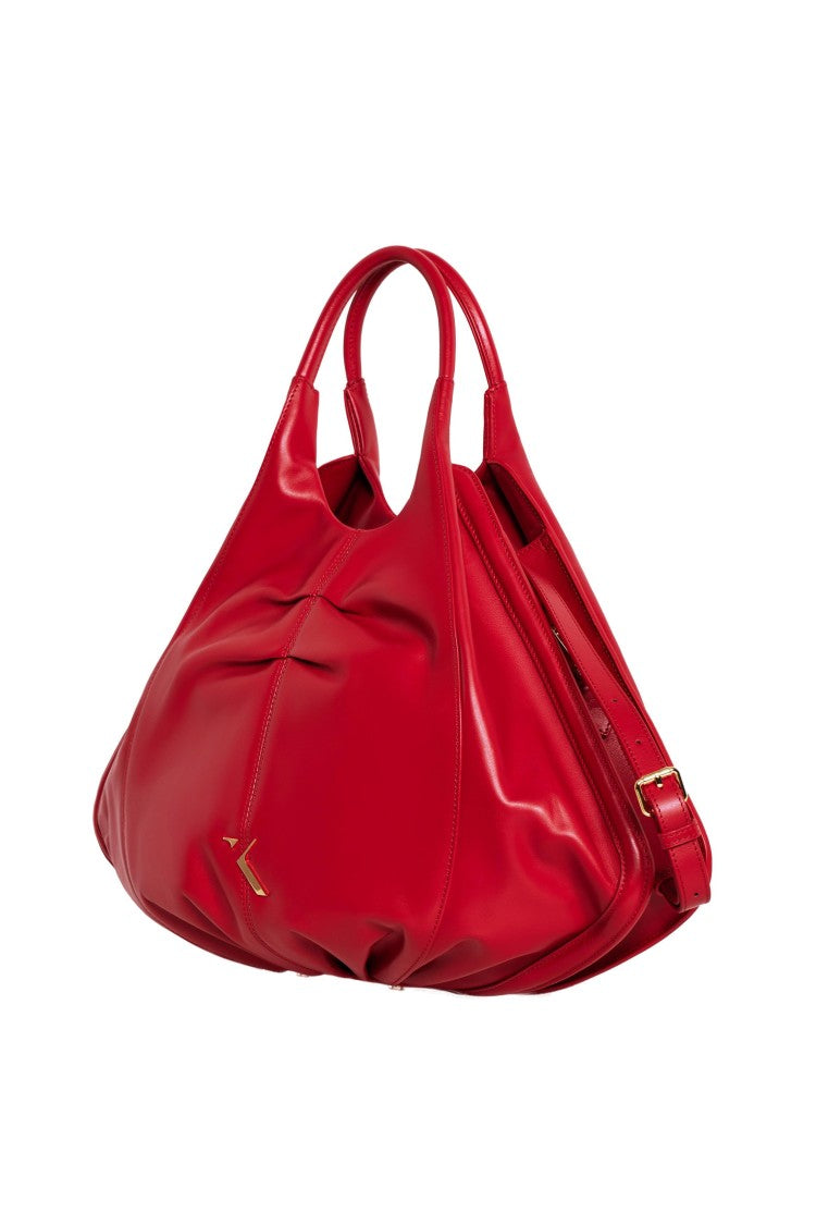 Saiid Kobeisy Sculptural Magenta Calfskin Bag