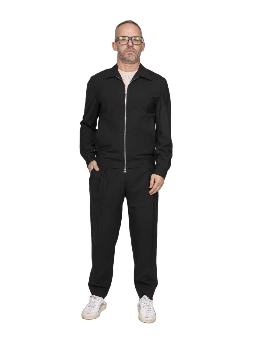 Briglia Bill Black Classic Collar Zip-Up Jacket