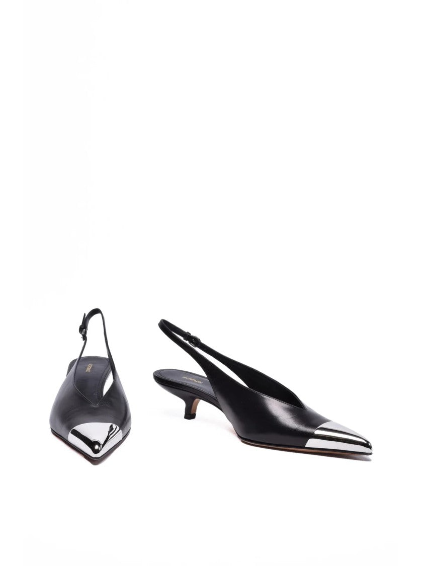 Sportmax Chanel Pump With Strap - Black