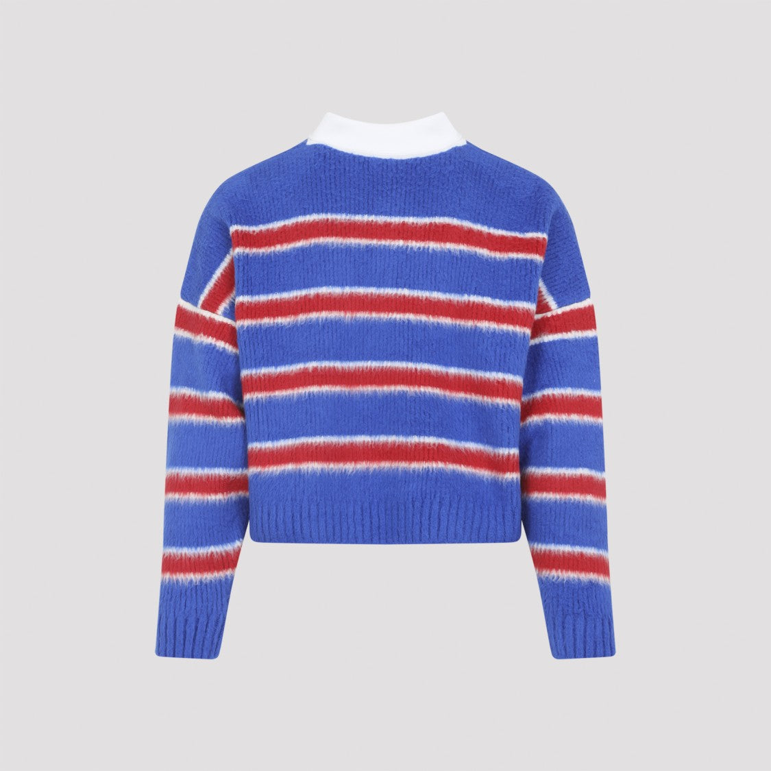 Celine Horizontal Striped Knitted Polo Shirt