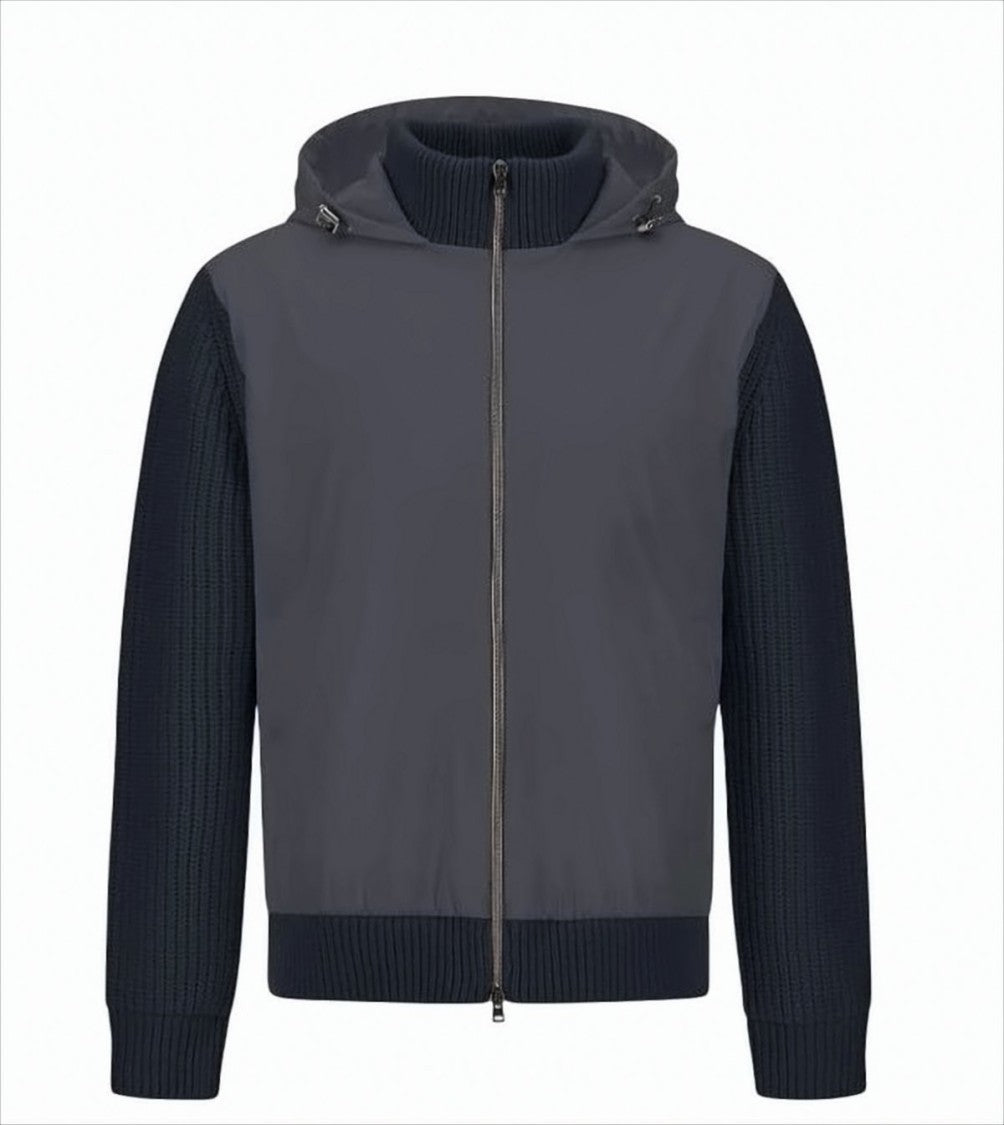 Herno Wool Jacket With High Collar