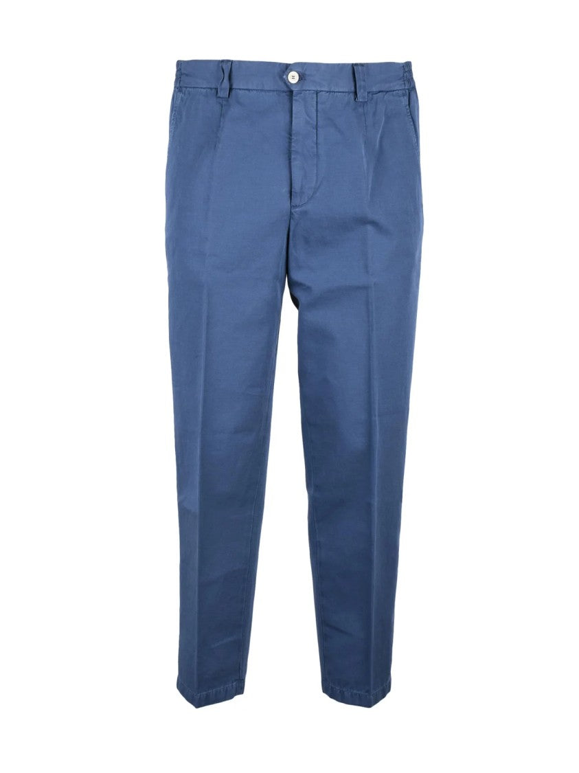 Briglia 1949 Lightweight Tailored Pants In Fine Cotton-Linen Blend