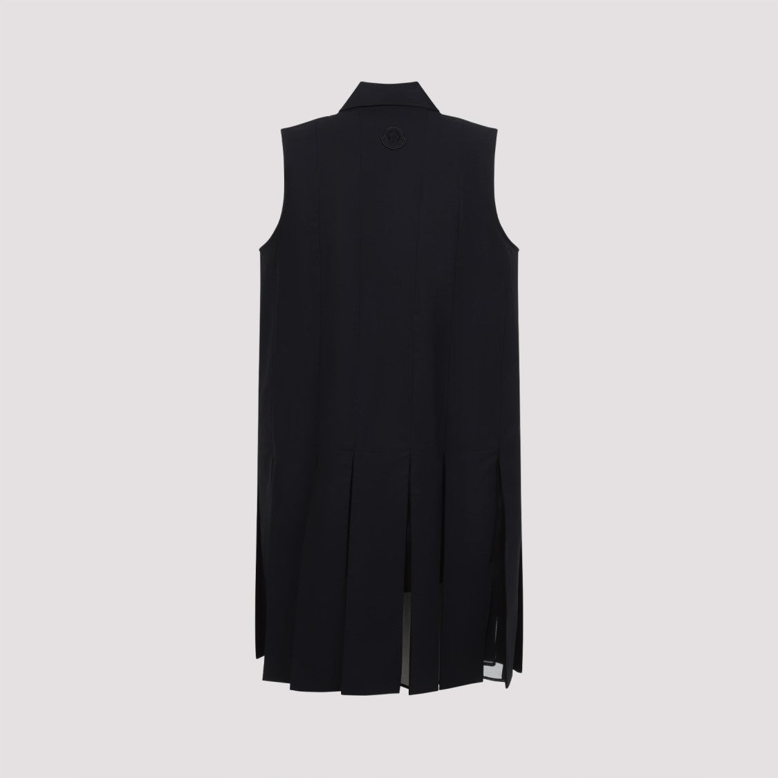 Moncler Black Poplin Midi Dress