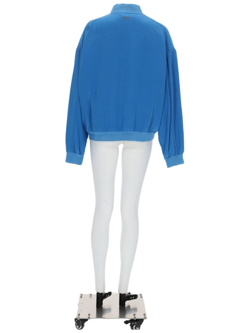 Versace Silk Dropped Shoulder Blouson Jacket